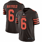 Youth Nike Browns 6 Baker Mayfield Brown Color Rush Limited Jersey Dzhi,baseball caps,new era cap wholesale,wholesale hats